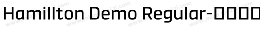 Hamillton Demo Regular字体转换